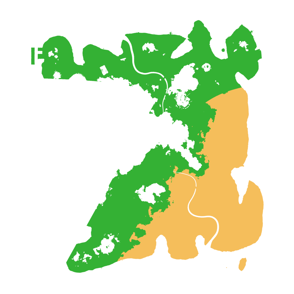 Biome Rust Map: Procedural Map, Size: 3500, Seed: 7890613
