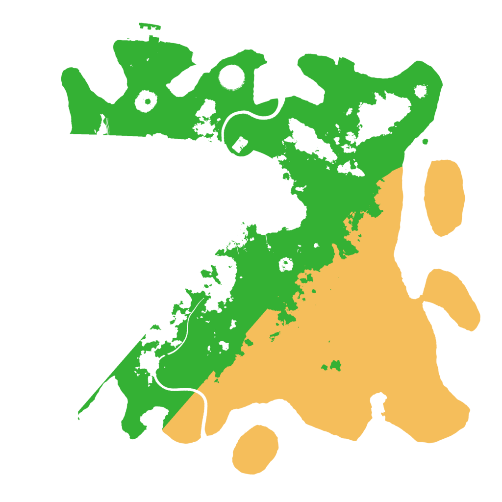 Biome Rust Map: Procedural Map, Size: 3498, Seed: 1841691050