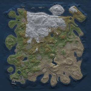 Thumbnail Rust Map: Procedural Map, Size: 4000, Seed: 1473487965, 16 Monuments