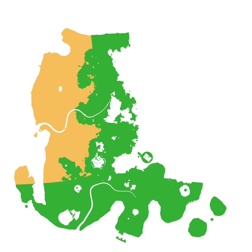 Biome Rust Map: Procedural Map, Size: 3500, Seed: 792712331