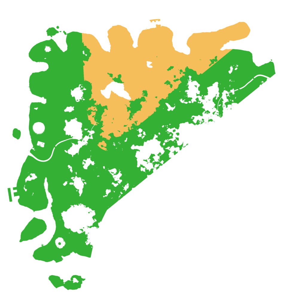 Biome Rust Map: Procedural Map, Size: 4500, Seed: 890260941