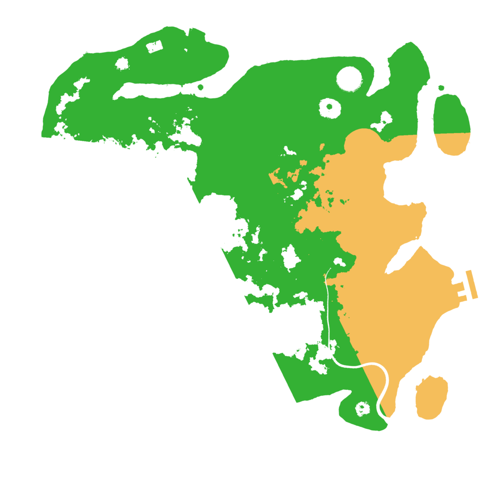 Biome Rust Map: Procedural Map, Size: 3500, Seed: 2016212130
