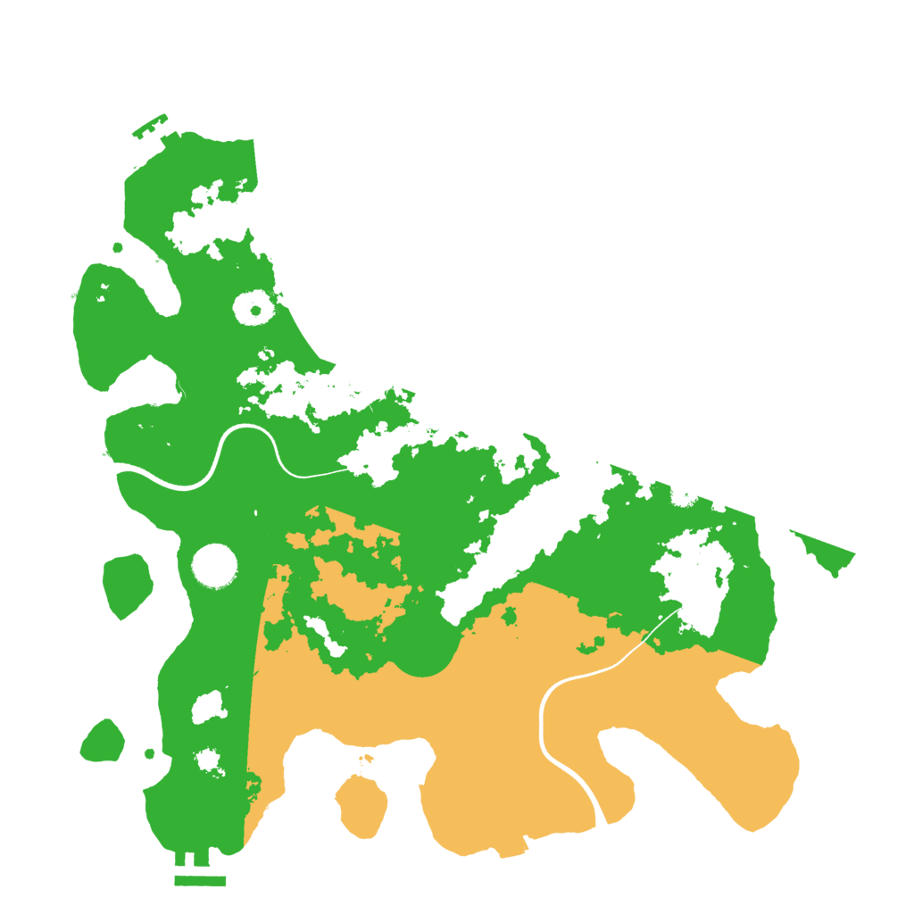 Biome Rust Map: Procedural Map, Size: 3600, Seed: 113699