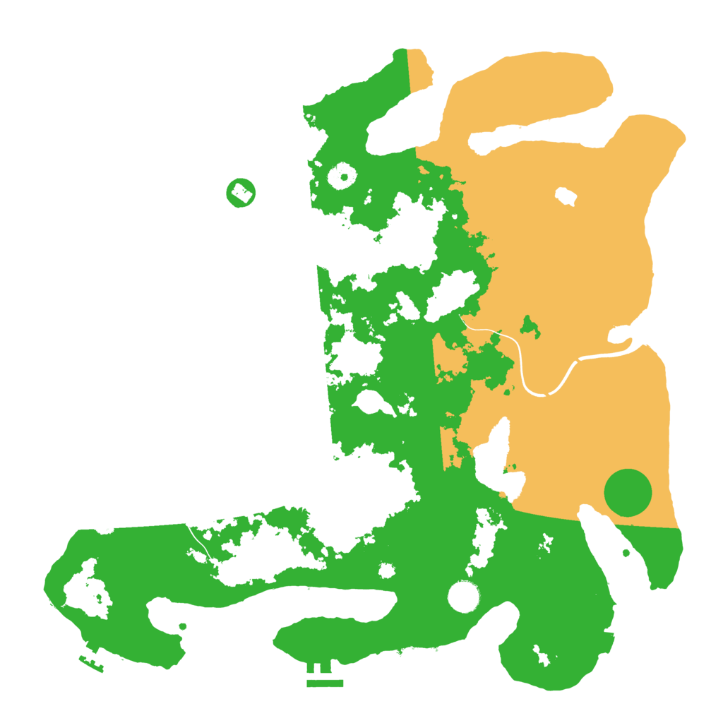 Biome Rust Map: Procedural Map, Size: 4000, Seed: 991663576