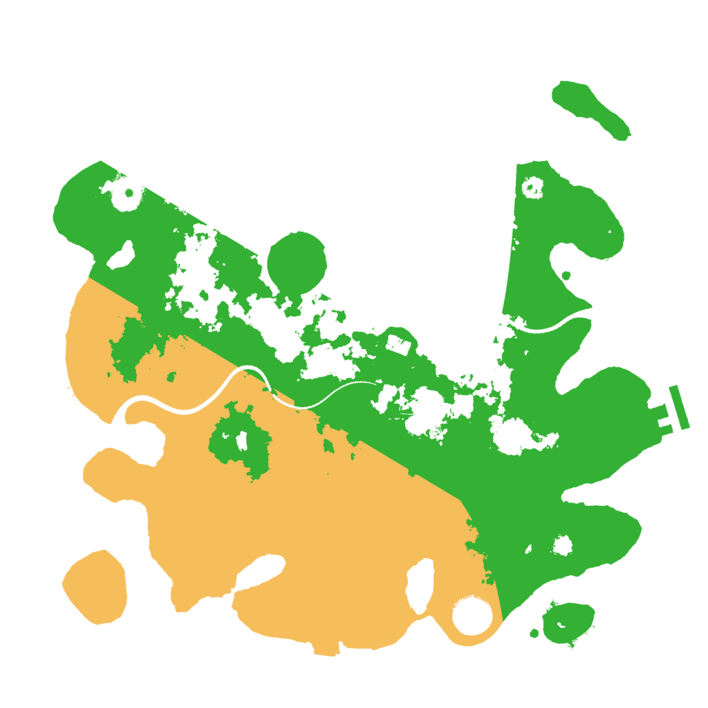 Biome Rust Map: Procedural Map, Size: 3200, Seed: 4587216