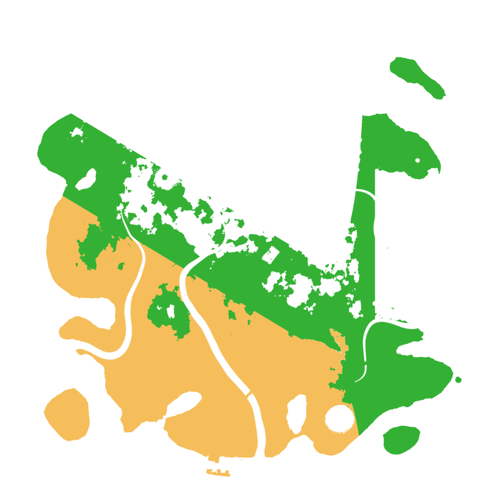 Biome Rust Map: Procedural Map, Size: 3200, Seed: 4587216