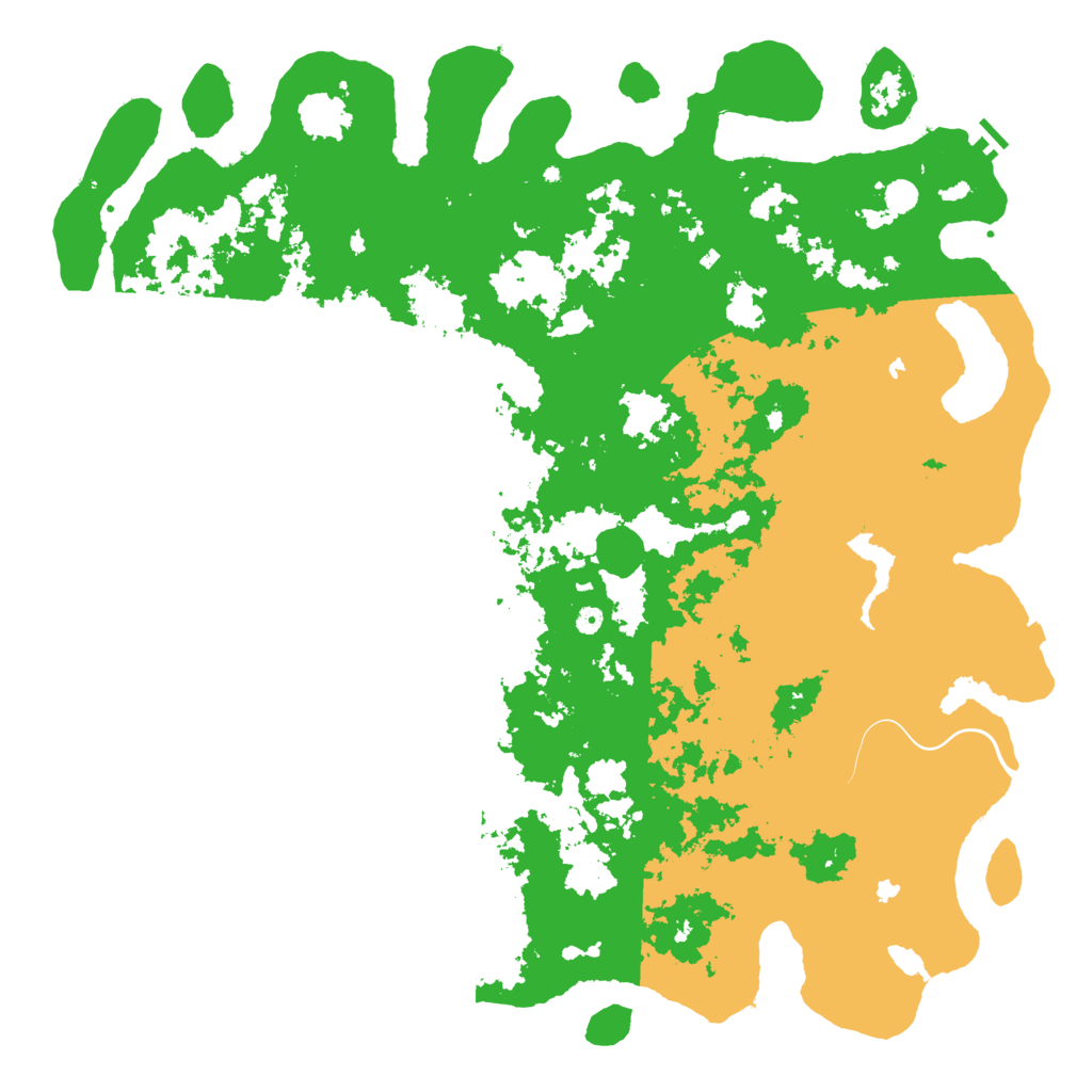 Biome Rust Map: Procedural Map, Size: 6000, Seed: 277977