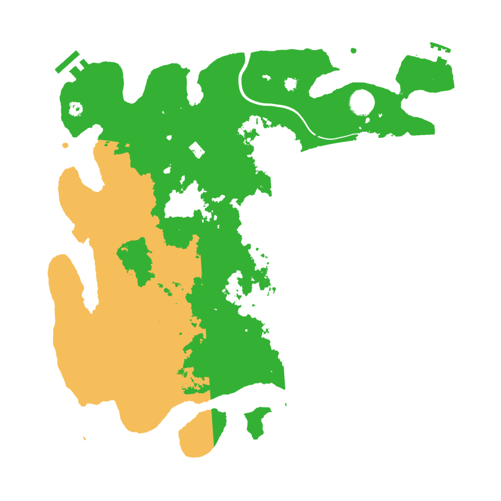 Biome Rust Map: Procedural Map, Size: 3500, Seed: 59655877