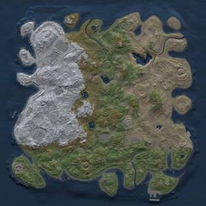 Thumbnail Rust Map: Procedural Map, Size: 4300, Seed: 5687796, 15 Monuments