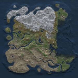 Thumbnail Rust Map: Procedural Map, Size: 4250, Seed: 1145144146, 15 Monuments