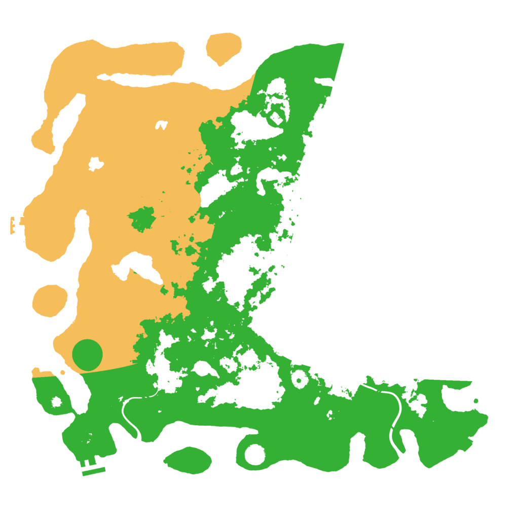 Biome Rust Map: Procedural Map, Size: 4500, Seed: 305987244