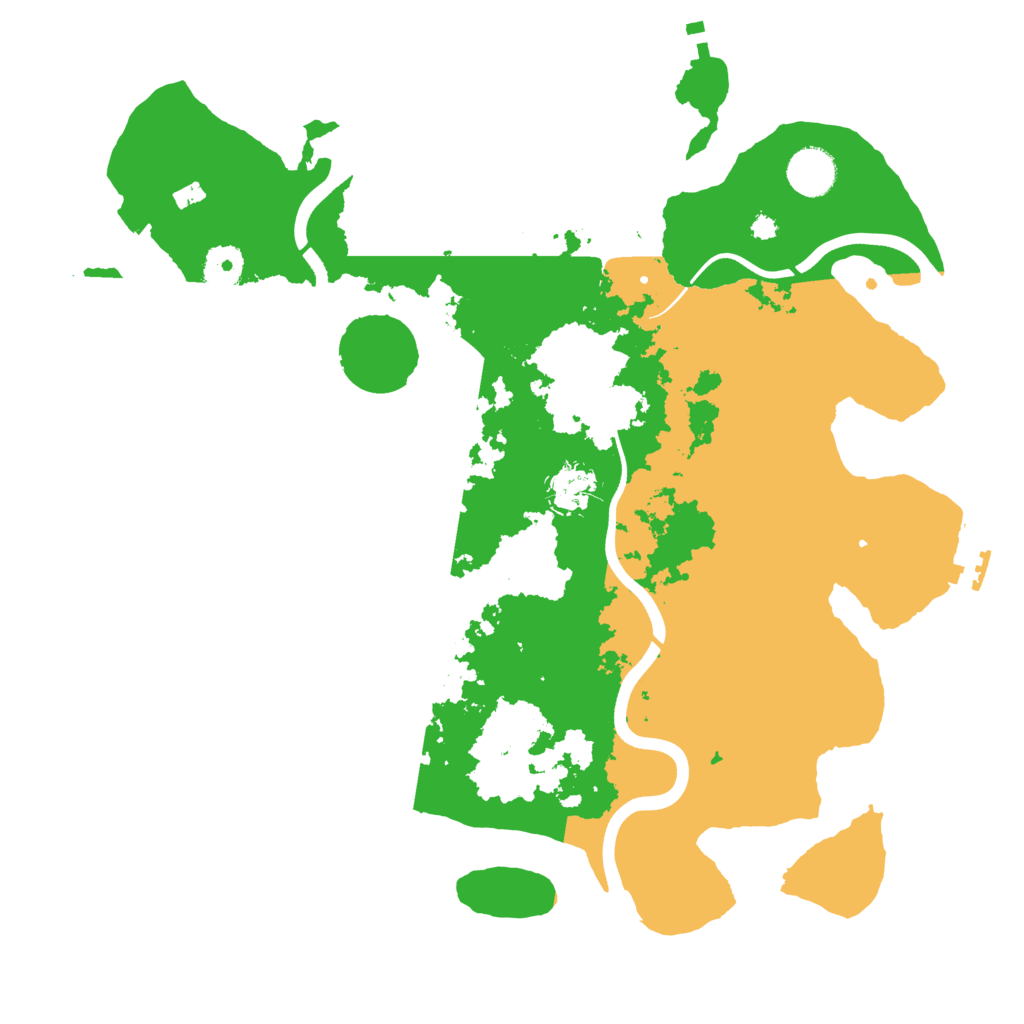 Biome Rust Map: Procedural Map, Size: 3700, Seed: 135346984