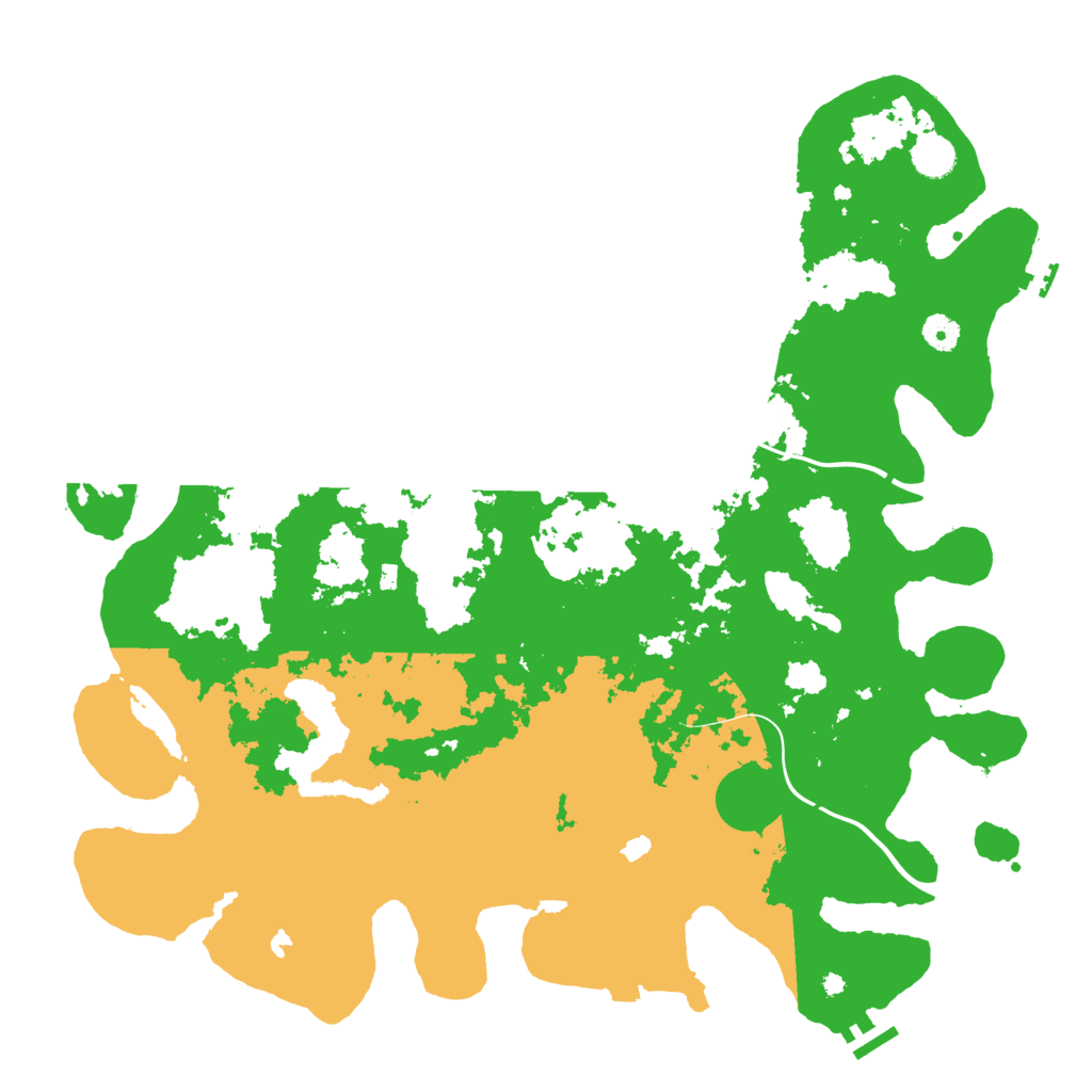 Biome Rust Map: Procedural Map, Size: 4500, Seed: 2121799826
