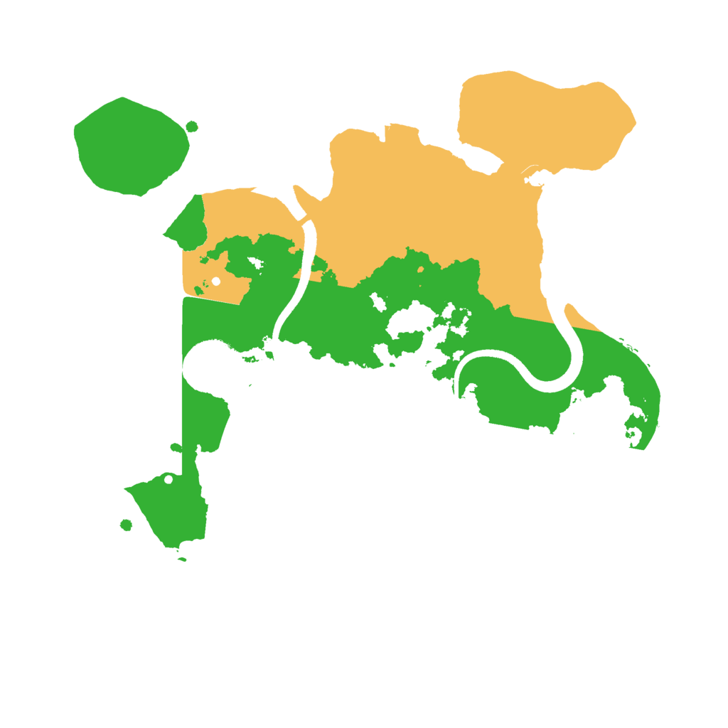 Biome Rust Map: Procedural Map, Size: 2500, Seed: 166016112