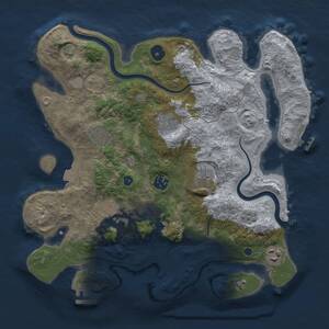 Thumbnail Rust Map: Procedural Map, Size: 3400, Seed: 29000, 13 Monuments
