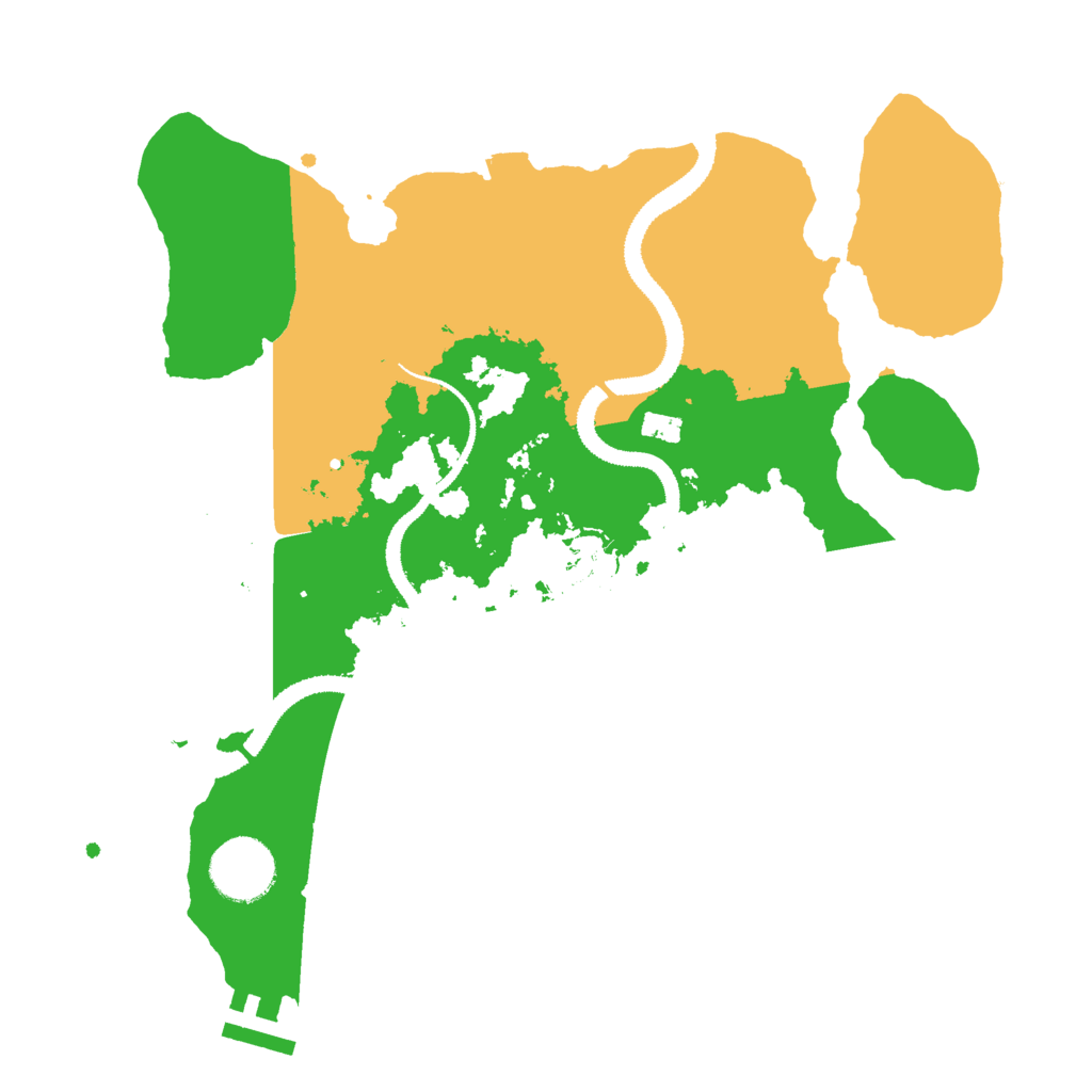 Biome Rust Map: Procedural Map, Size: 3000, Seed: 826327629
