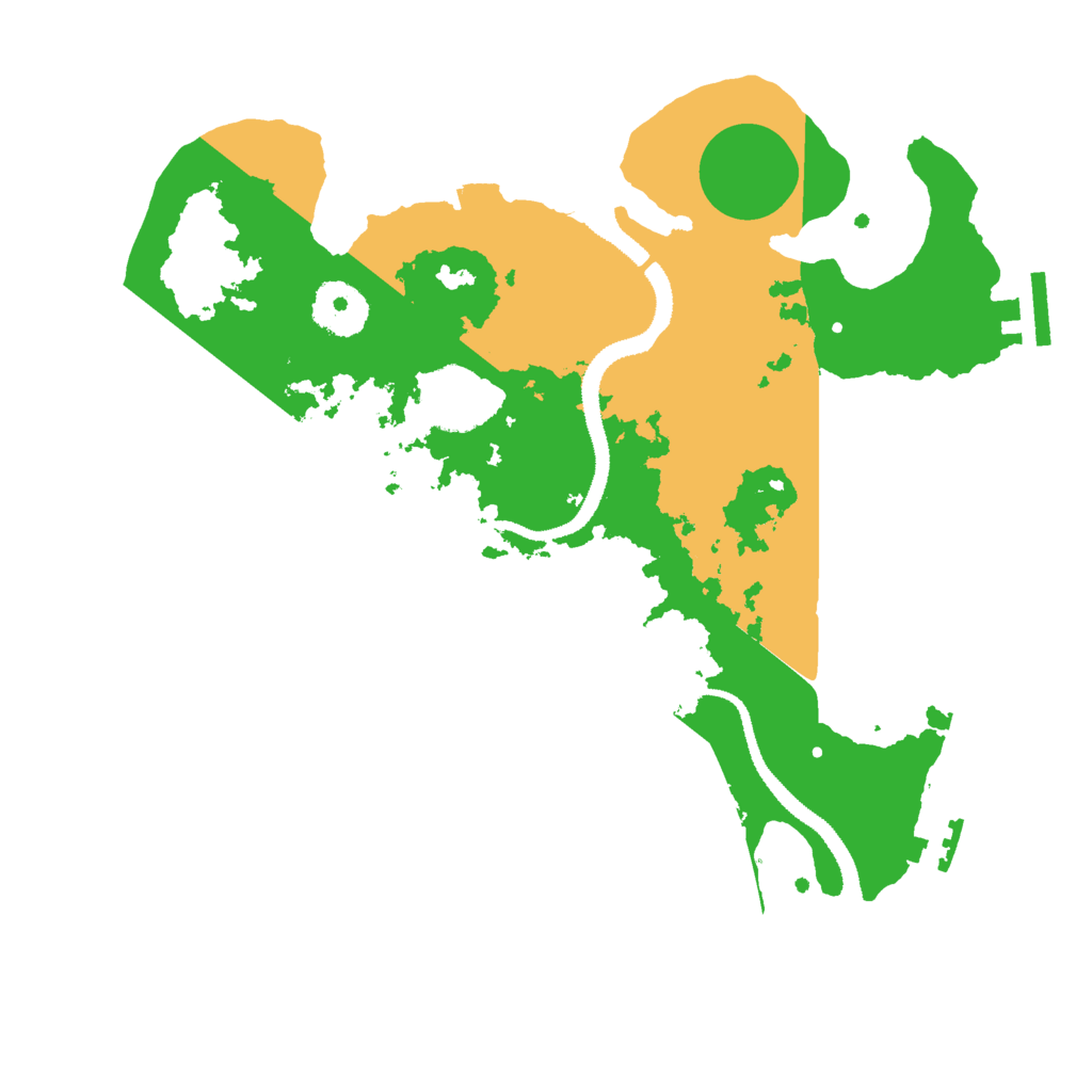 Biome Rust Map: Procedural Map, Size: 3000, Seed: 4950