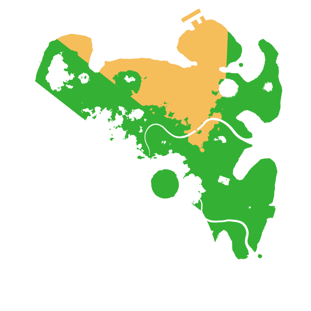 Biome Rust Map: Procedural Map, Size: 3000, Seed: 4950