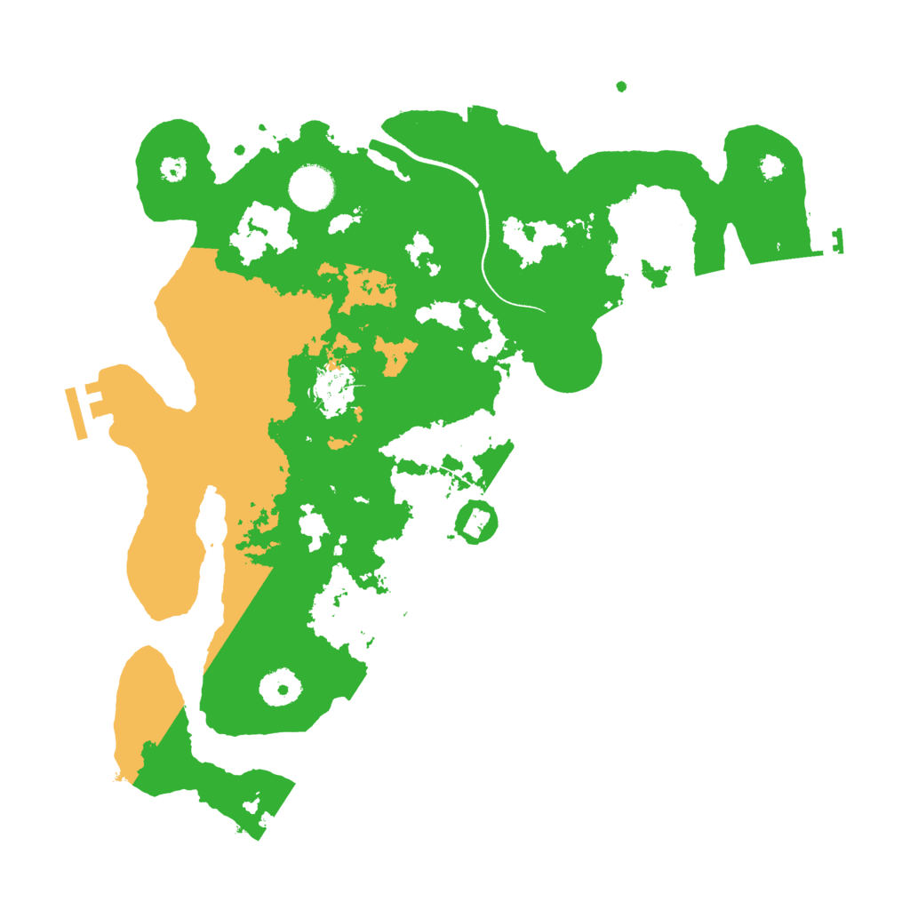 Biome Rust Map: Procedural Map, Size: 3500, Seed: 622100083