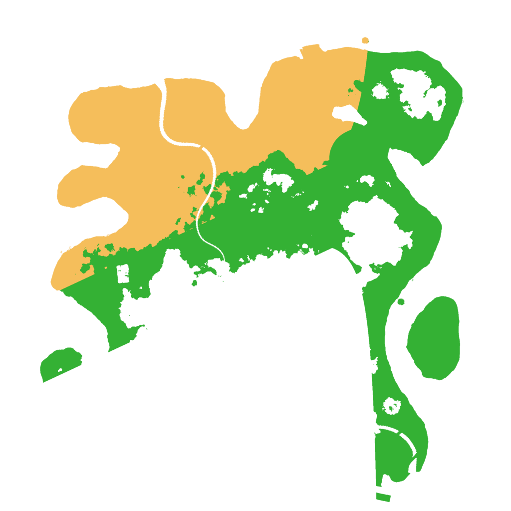 Biome Rust Map: Procedural Map, Size: 3000, Seed: 1234434532