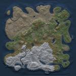 Thumbnail Rust Map: Procedural Map, Size: 4000, Seed: 1969548914, 16 Monuments