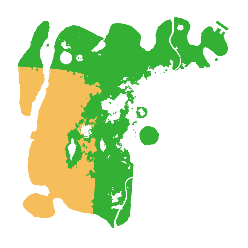 Biome Rust Map: Procedural Map, Size: 3600, Seed: 153204