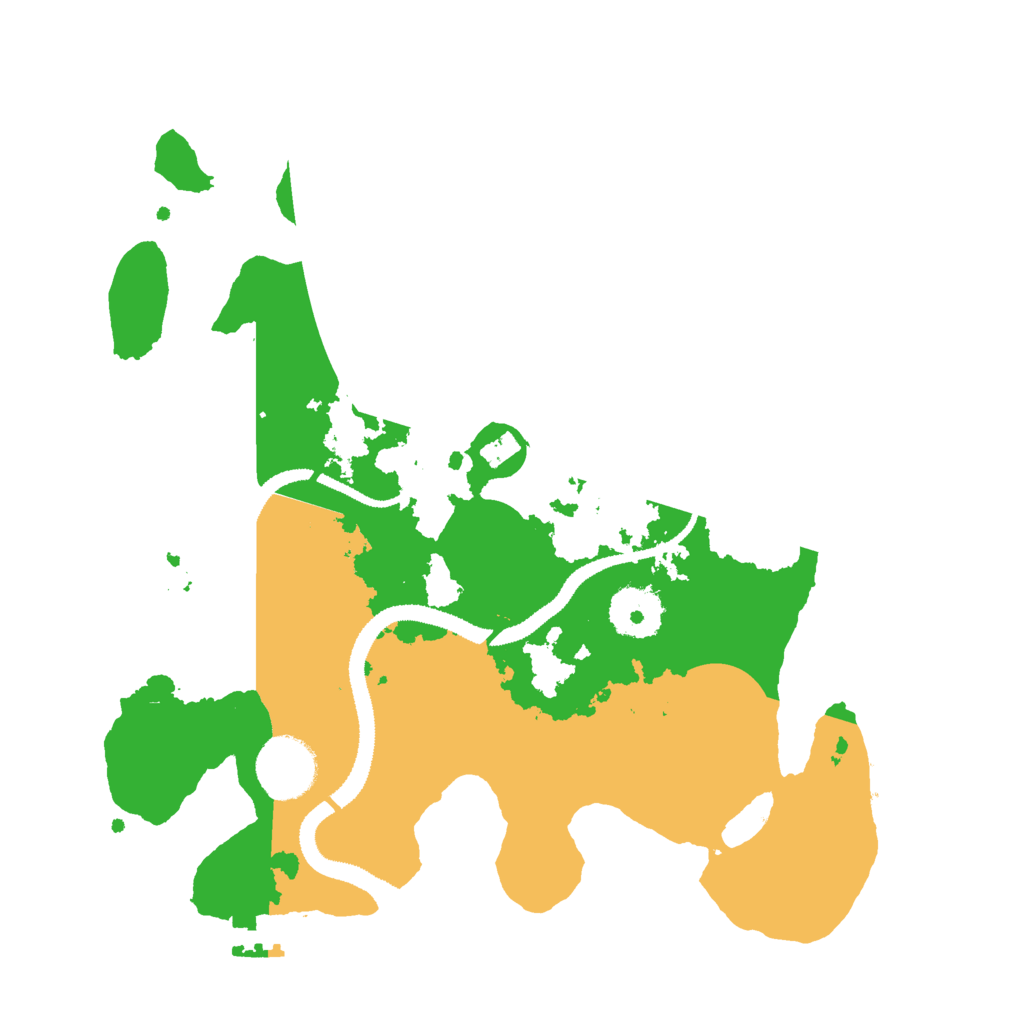 Biome Rust Map: Procedural Map, Size: 3000, Seed: 27013