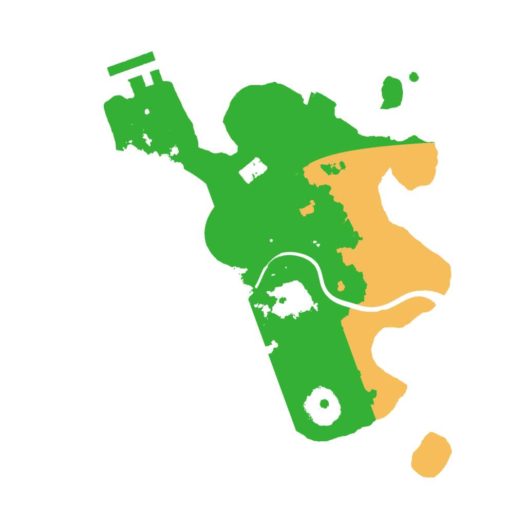 Biome Rust Map: Procedural Map, Size: 2200, Seed: 12345587