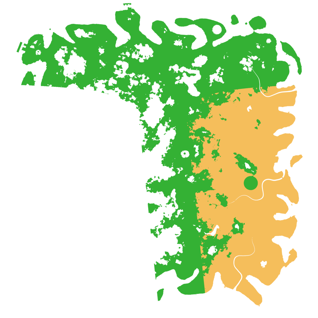 Biome Rust Map: Procedural Map, Size: 6000, Seed: 170112613