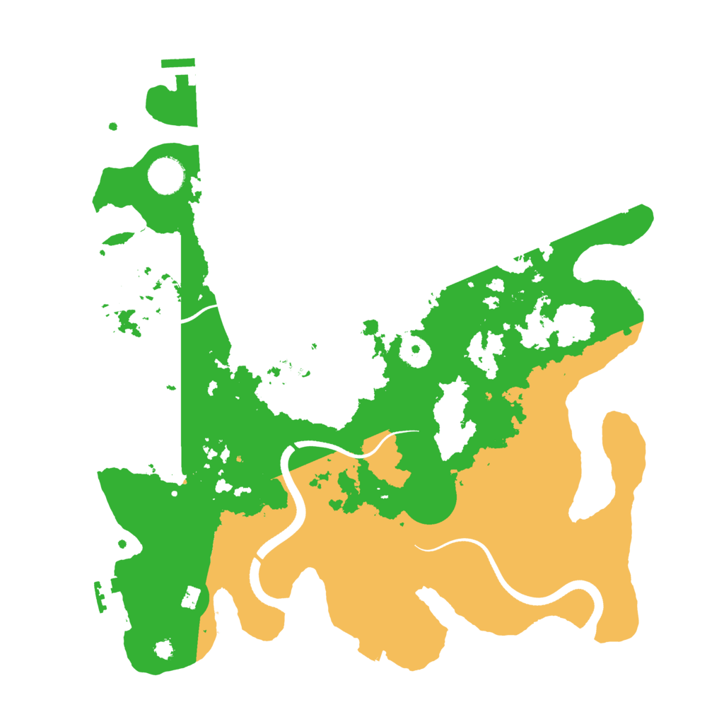 Biome Rust Map: Procedural Map, Size: 3500, Seed: 341570291