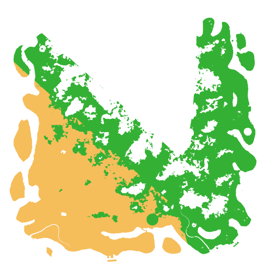 Biome Rust Map: Procedural Map, Size: 6000, Seed: 220919520