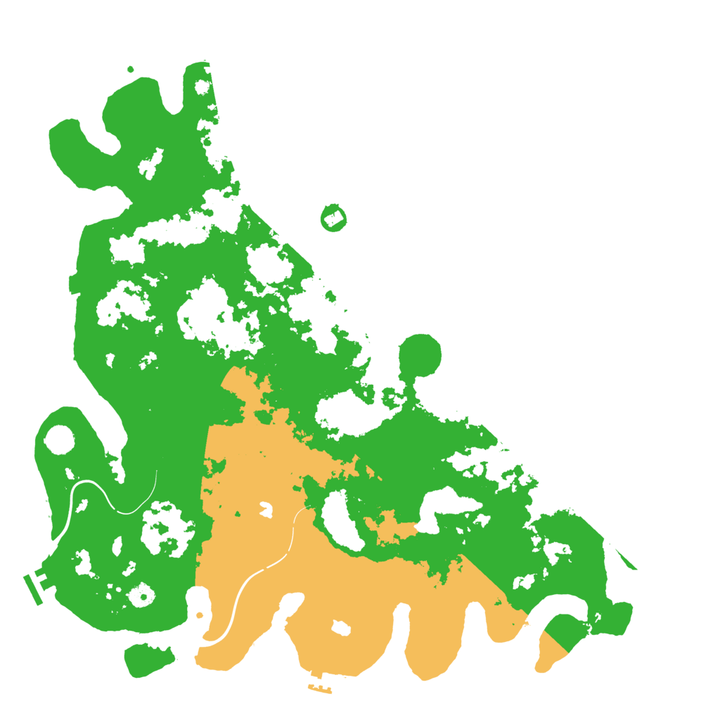 Biome Rust Map: Procedural Map, Size: 4500, Seed: 12222