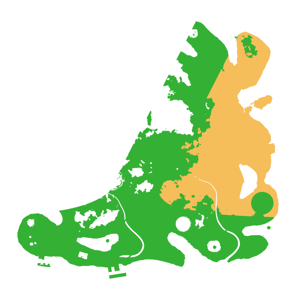 Biome Rust Map: Procedural Map, Size: 3500, Seed: 944019577