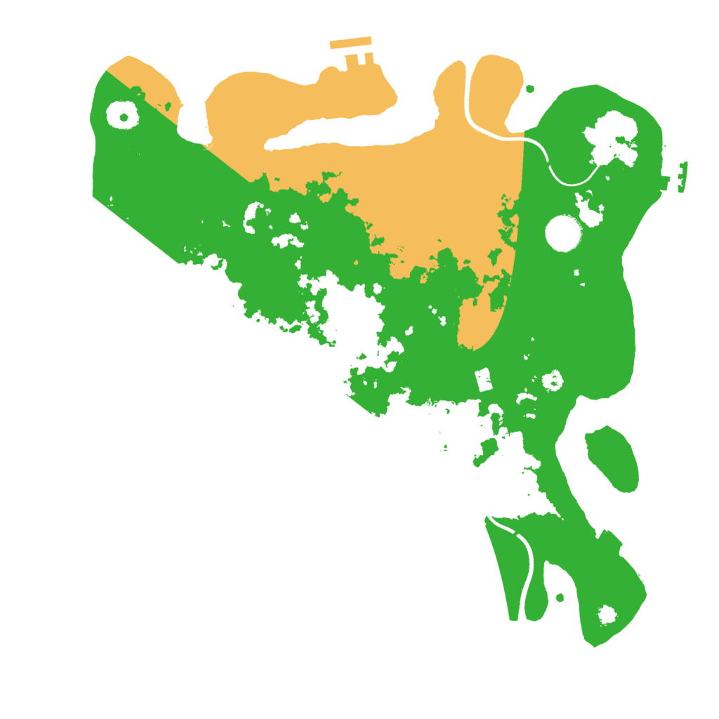 Biome Rust Map: Procedural Map, Size: 3500, Seed: 881315