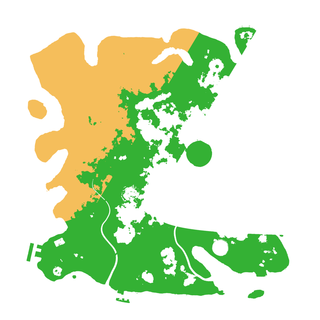 Biome Rust Map: Procedural Map, Size: 3500, Seed: 484433543