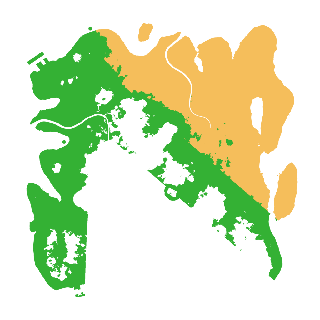 Biome Rust Map: Procedural Map, Size: 3500, Seed: 354245993