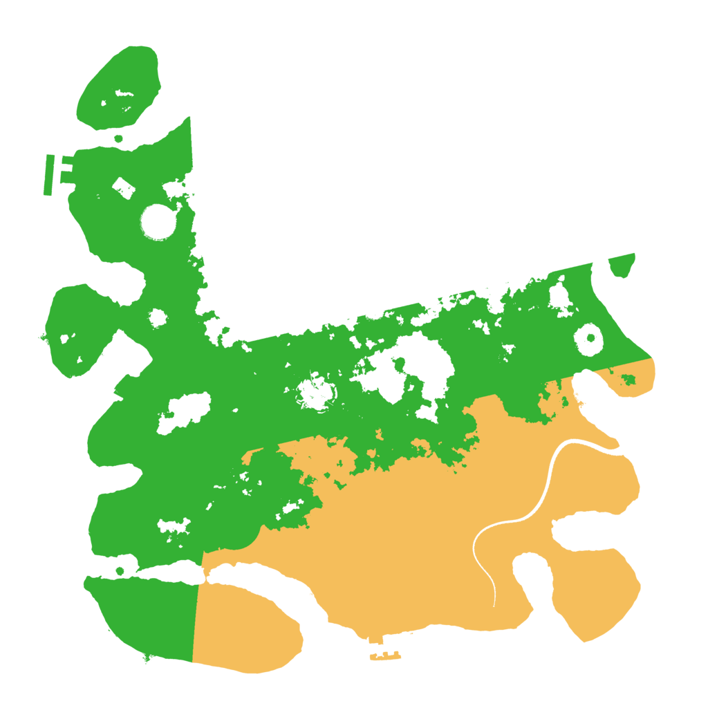 Biome Rust Map: Procedural Map, Size: 3500, Seed: 1928854816