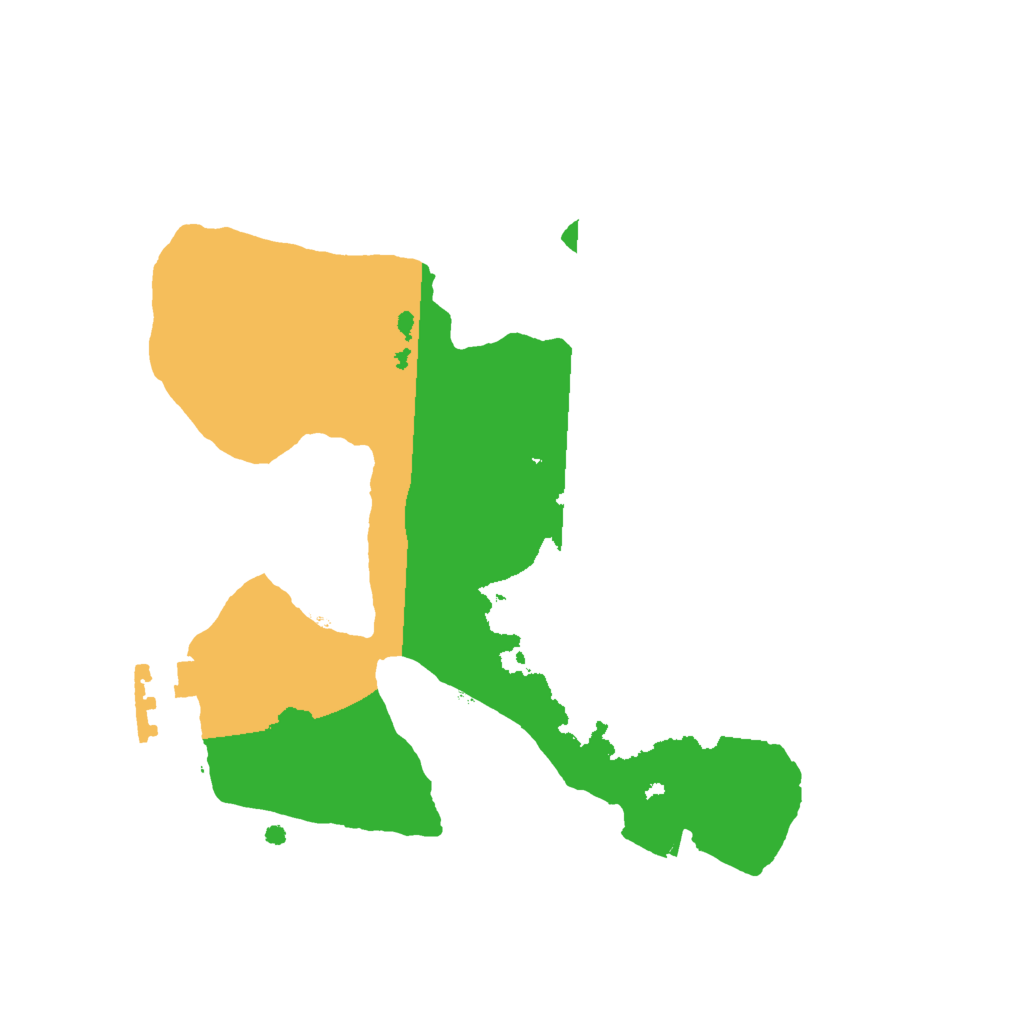 Biome Rust Map: Procedural Map, Size: 2000, Seed: 729627551