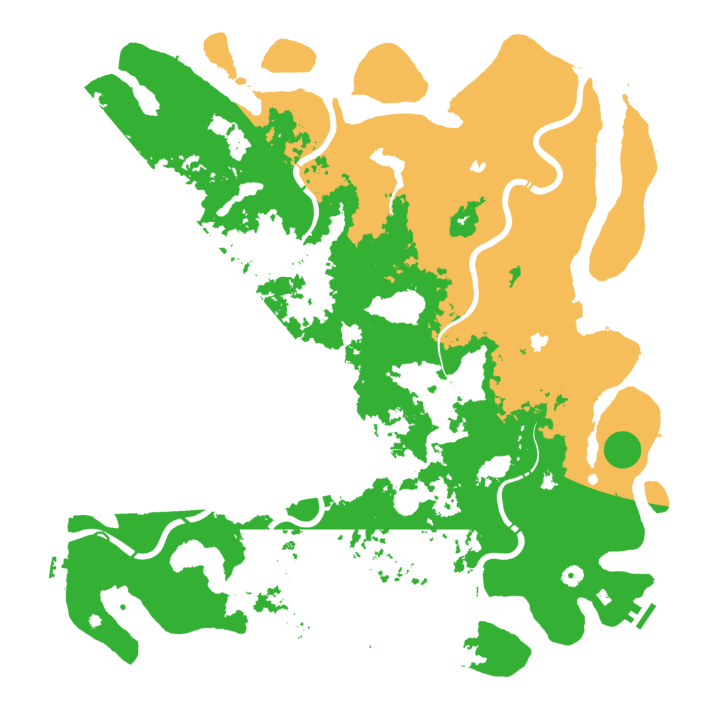Biome Rust Map: Procedural Map, Size: 5000, Seed: 910163