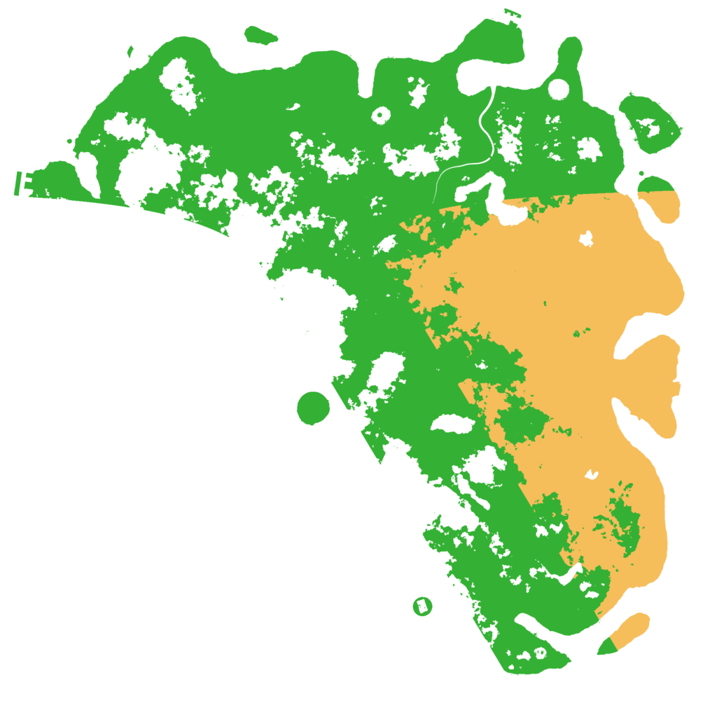 Biome Rust Map: Procedural Map, Size: 6000, Seed: 90559325