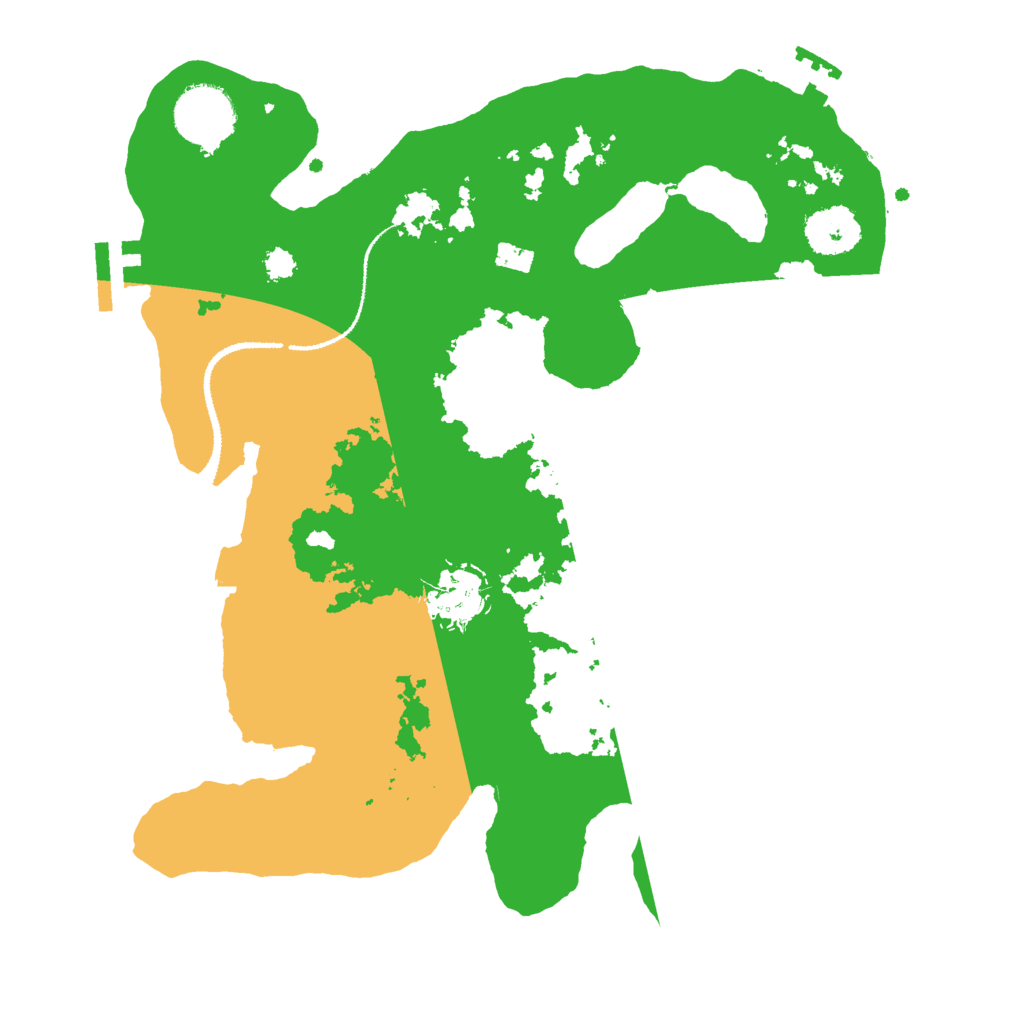 Biome Rust Map: Procedural Map, Size: 3000, Seed: 15251