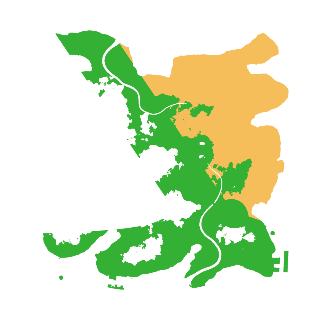 Biome Rust Map: Procedural Map, Size: 3000, Seed: 47522