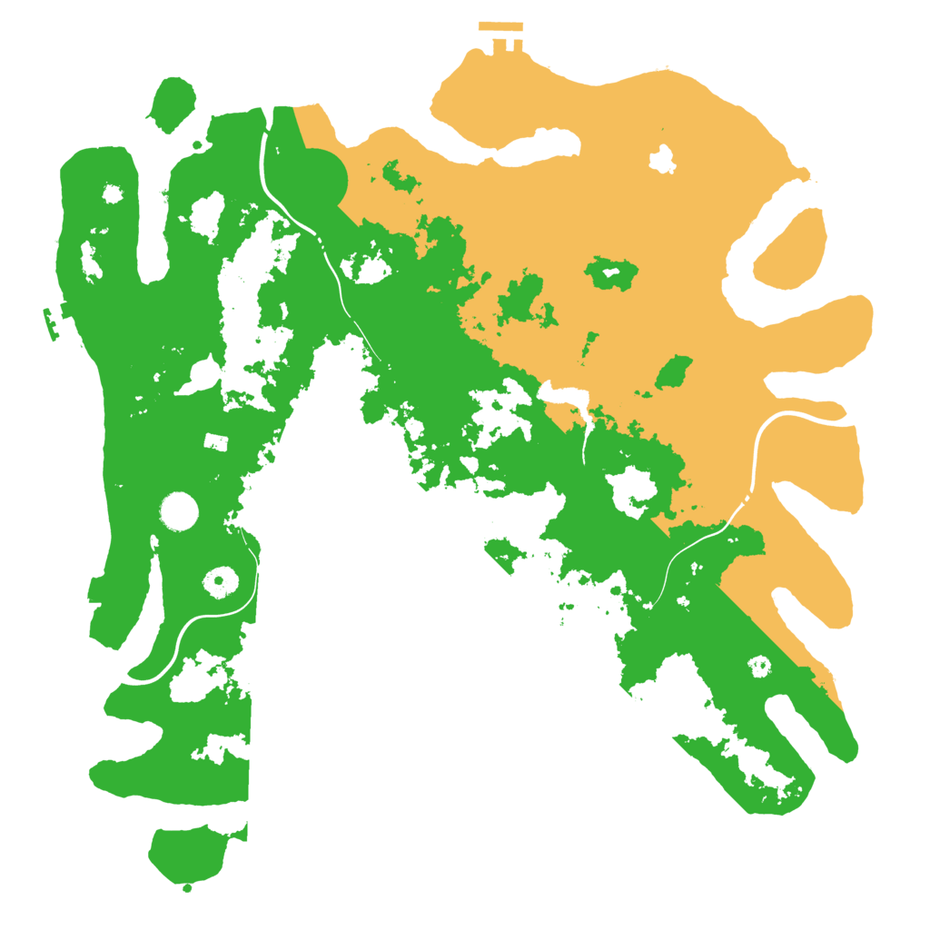Biome Rust Map: Procedural Map, Size: 4250, Seed: 65634324