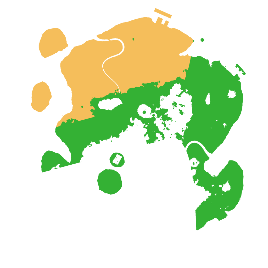 Biome Rust Map: Procedural Map, Size: 3000, Seed: 30091