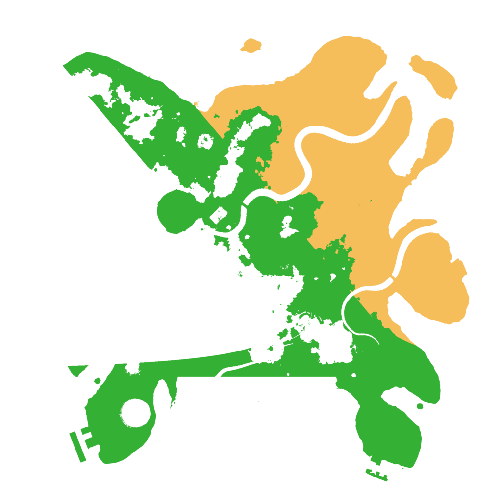 Biome Rust Map: Procedural Map, Size: 3250, Seed: 1006823512