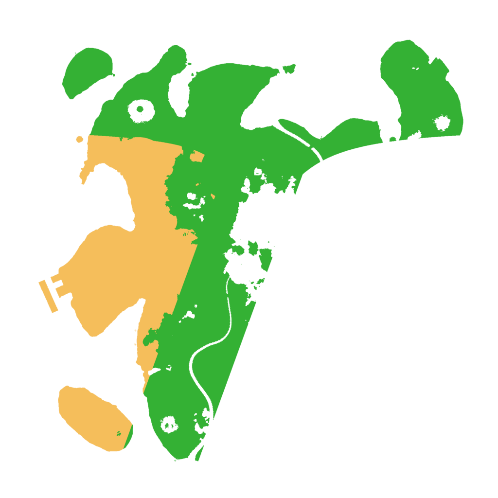 Biome Rust Map: Procedural Map, Size: 3000, Seed: 27496