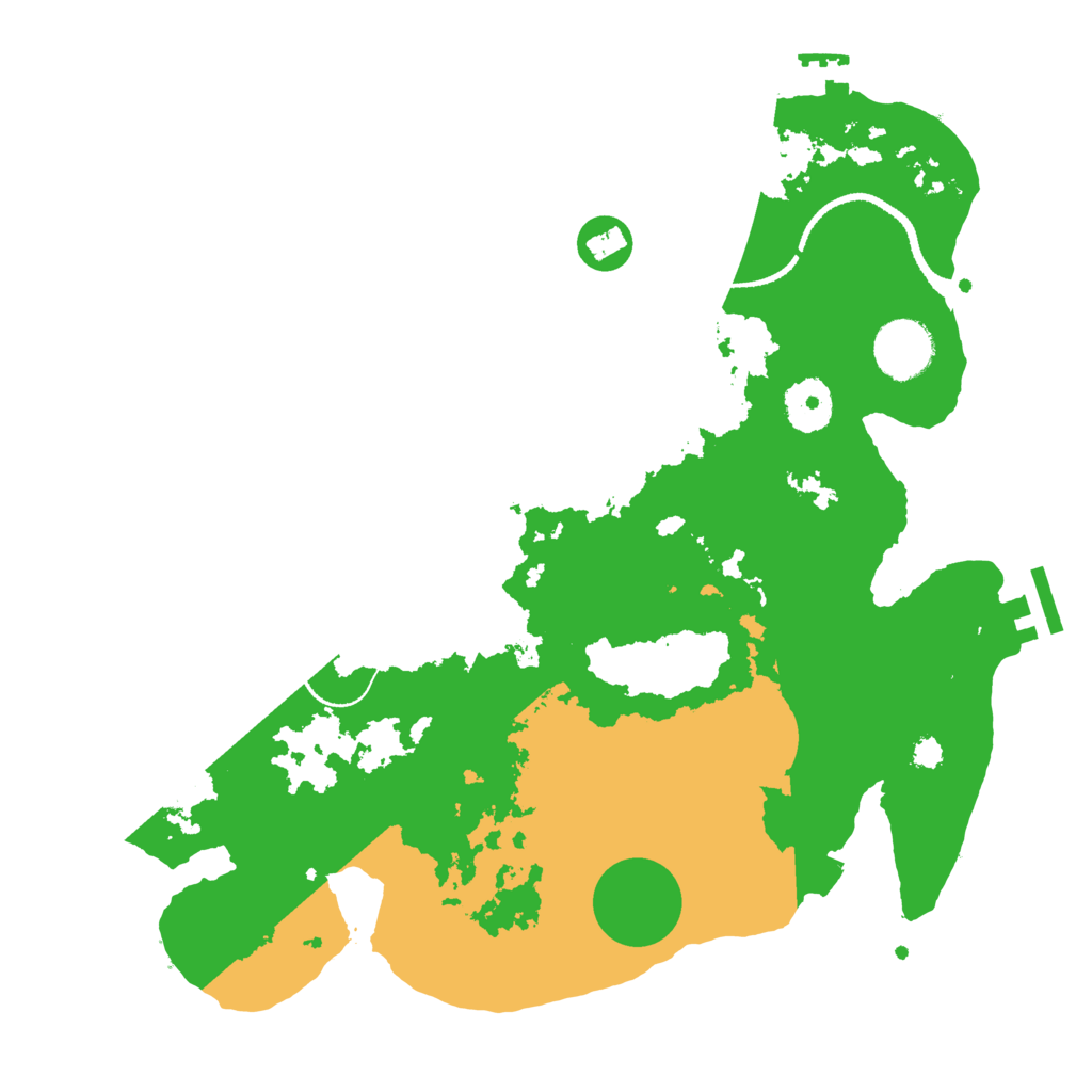 Biome Rust Map: Procedural Map, Size: 3250, Seed: 128847027