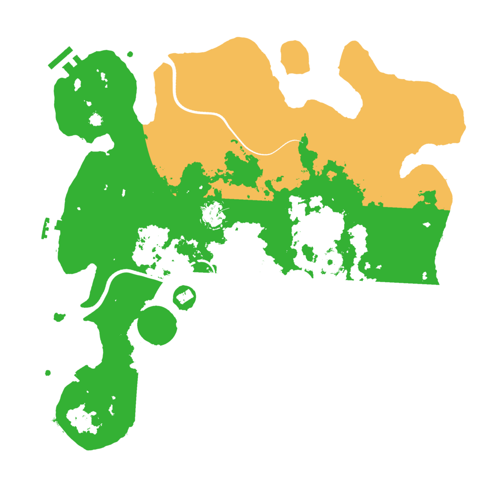 Biome Rust Map: Procedural Map, Size: 3500, Seed: 80503924