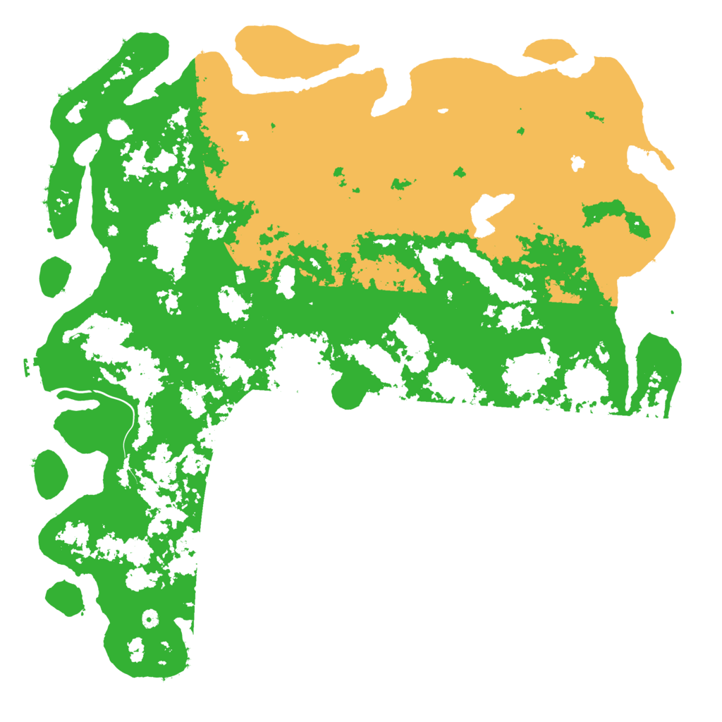 Biome Rust Map: Procedural Map, Size: 6000, Seed: 18701