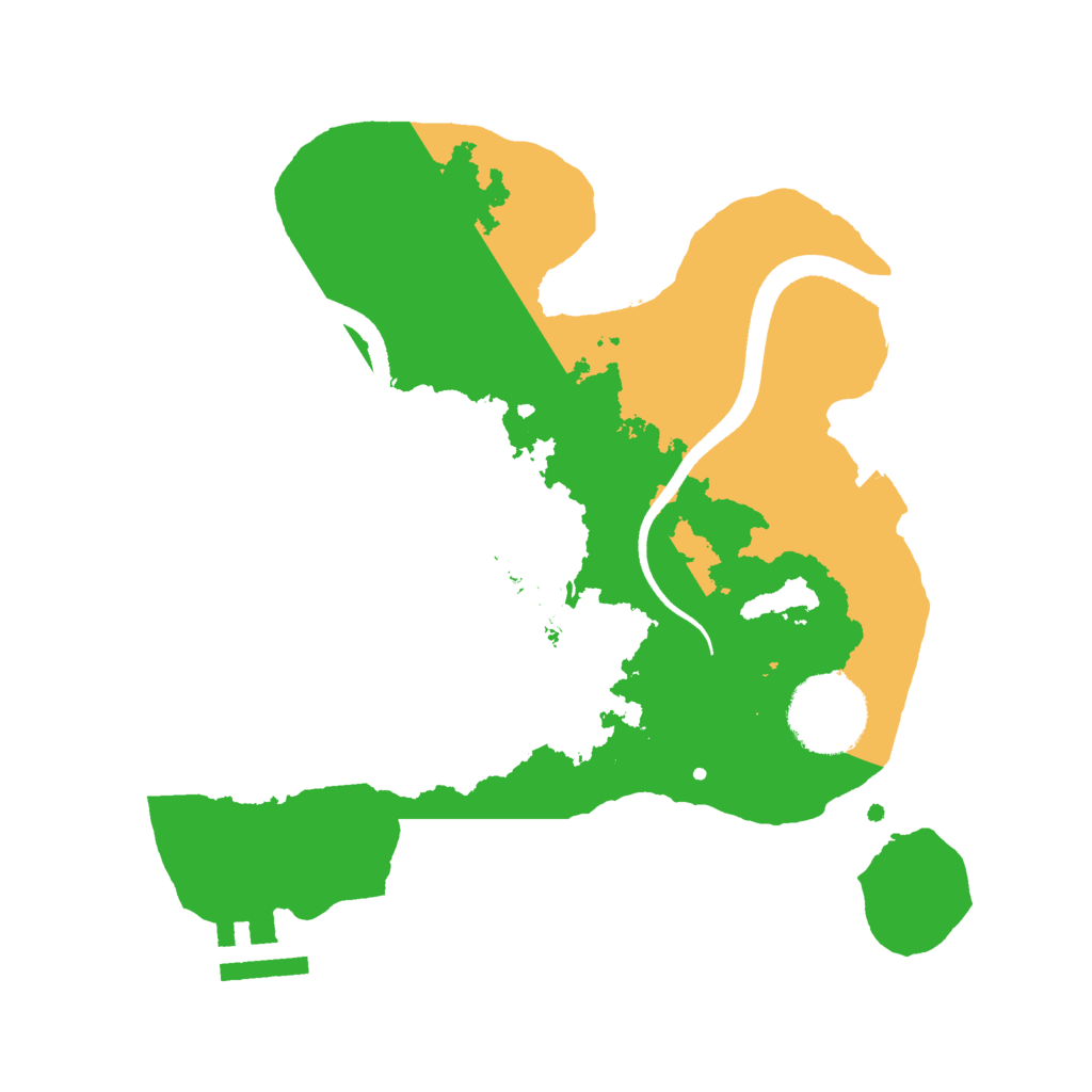 Biome Rust Map: Procedural Map, Size: 2500, Seed: 297618489